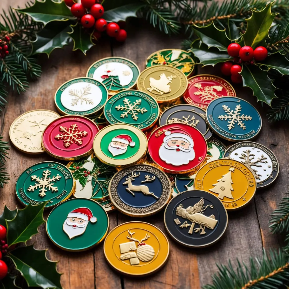 Holiday Challenge Coins: Christmas and Winter Gift Ideas