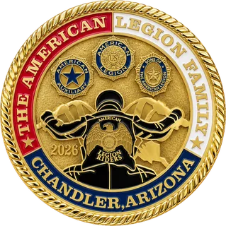 American Legion Post Coin – back