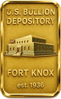 Bullion Depository Bar-Shaped Coin – front