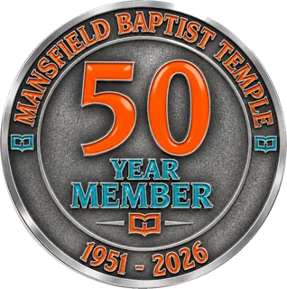 Church 75th Anniversary 50-Year Member Coin – back
