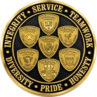 City Police Department Coin – back