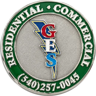 Electrical Contractor Coin (Green) – front