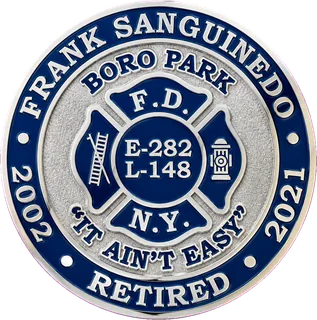 FDNY Retirement Coin – back