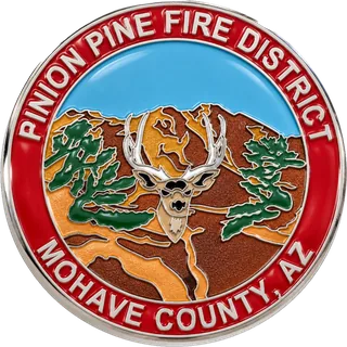 Fire District Highway Men Coin – front
