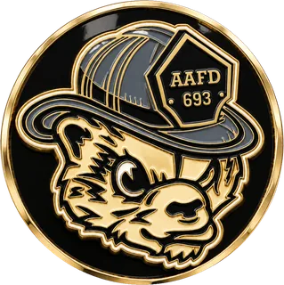 Firefighters Union Local Coin – back