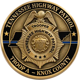 Highway Patrol Coin – front
