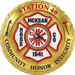 Hose Company 185th Anniversary Coin – back