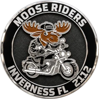 Loyal Order of Moose Riders Coin – back