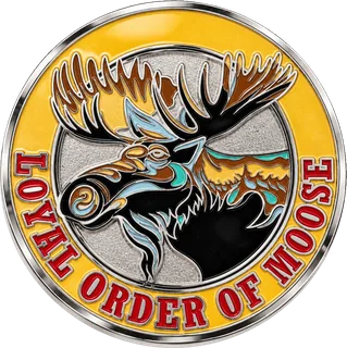 Loyal Order of Moose Riders Coin – front
