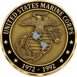 Marine Corps & Civil Service Retirement Coin