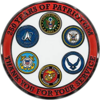 Military Branches Tribute Coin – back