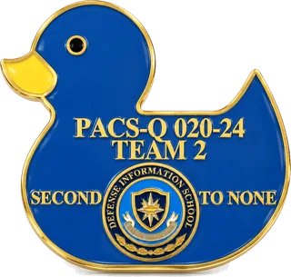 Military Deployment Rubber Duck Coin – front