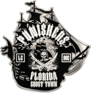 Pirate Ship Motorcycle Club Coin – front