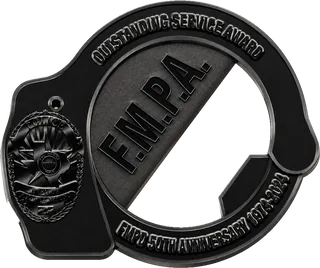 Police Handcuff Bottle Opener Coin – back