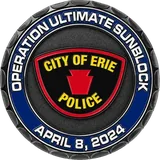 Police Solar Eclipse Detail Coin