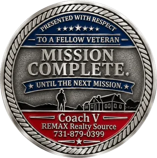 Realtor Veteran Coin – back