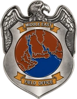 U.S. Investigations Badge-Shaped Coin – back