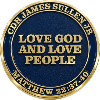 U.S. Navy Retirement Coin – back