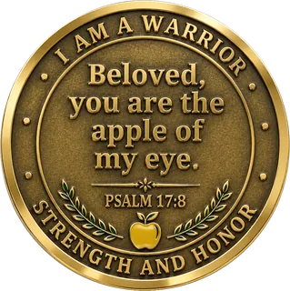 Warrior Heart Faith Coin – back