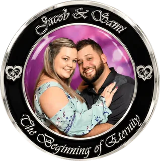 Wedding Photo Coin – front