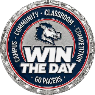 Win the Day School Spirit Coin – front