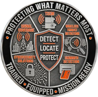 Wireless Security Company Coin – back