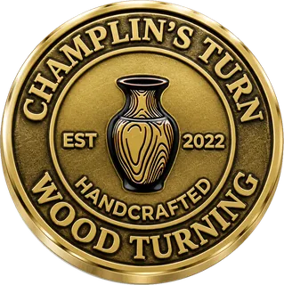 Woodturning Craftsman Coin – front